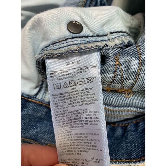 Gap Men’s Slim Jeans 38x30 - Picture 4 of 6